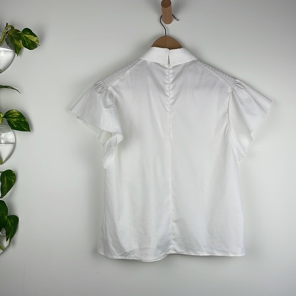 RED Valentino Piercing Detail Poplin Top - Picture 6 of 7